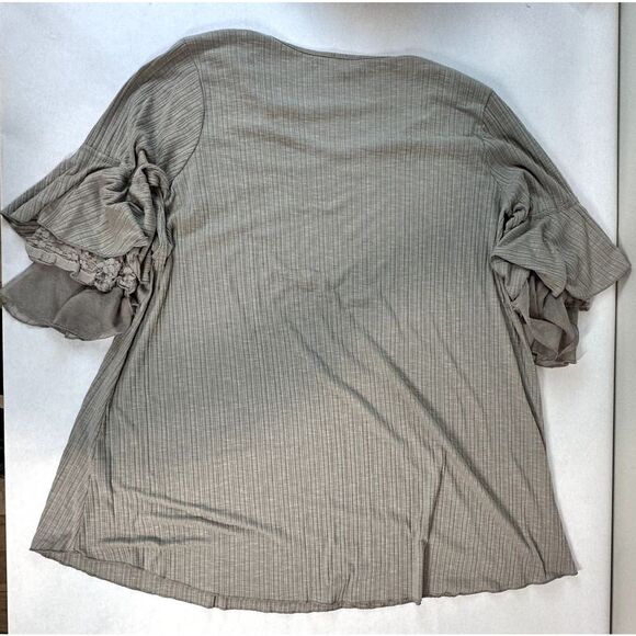 Umgee Beige Tunic Dress Summer Comfort Spring Plus Size -- Large - Picture 6 of 9